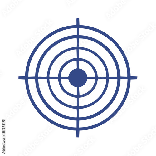 Precision Aim Target Center Bullseye Focus Accuracy Objective Goal Concept Symbol Design