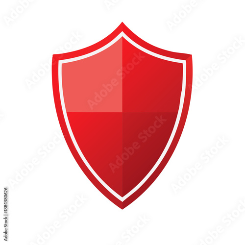 Red Shield Illustration Protection Security Safety Icon Symbol Design Element