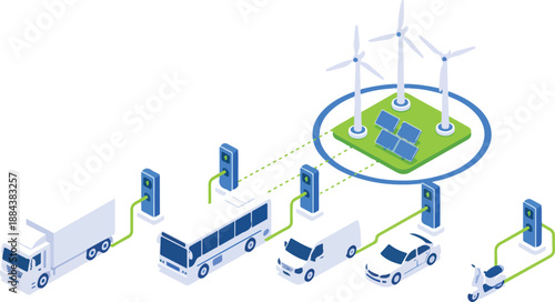 Electric Vehicle Charging Station with Renewable Energy Sources.
