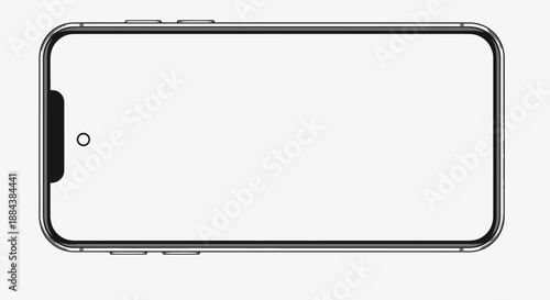 Modern Smartphone with Sleek Design and Minimalist Aesthetic on a Clean Background