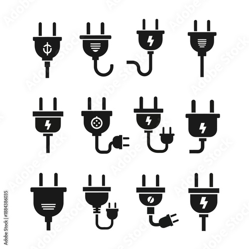 Electric plugs and power connectors.
