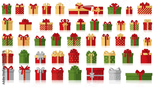 Colorful Christmas presents and gifts 2.