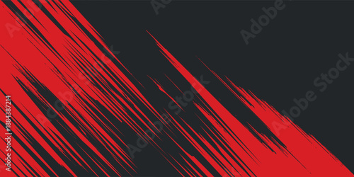 Background, contrast red and black color abstract template for business design. Technology style. You can use it for advertising, sports posters, templates, business presentations. Vector illustration