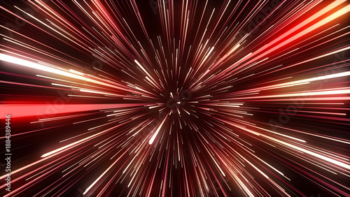 Obraz na plátně Futuristic hyperspace star travel