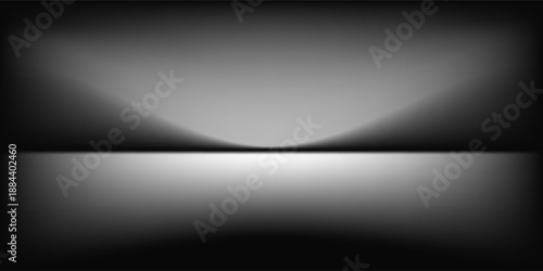 perspective floor backdrop black room studio with gray gradient spotlight backdrop background for display your product or artwork