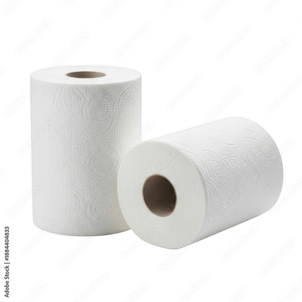 Fototapeta premium 3d rendered paper towel rolls