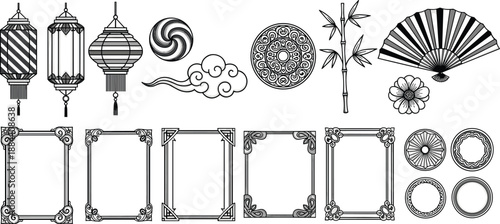 Asian inspired chinese japanese 1 korean lanterns