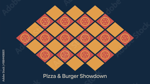 Pizza & burger showdown