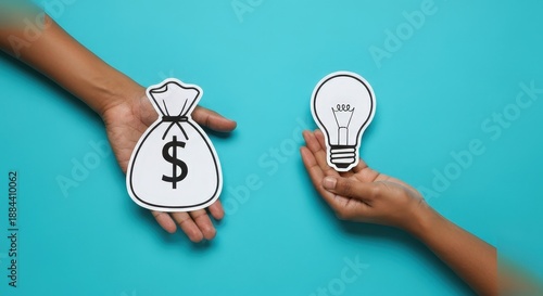 Conceptual Comparison of Financial Investment and Innovative Ideas in Hands