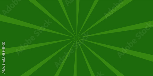 Comic green abstract background with beams radial and halftone effects, empty green comic style zoom lines background, Superhero comic book poster background with halftone print effect.