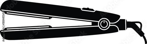 Hair straightener clipart on white background