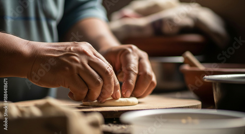 Authentic Local Street Food Preparation