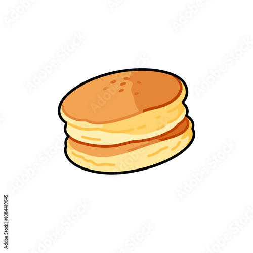 [Vector EPS]A delicious and sweet looking dorayaki pancake sandwich