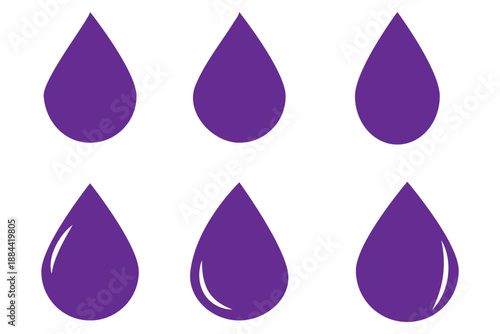 Drop icons. High-quality vector designs