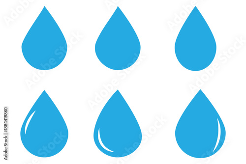 Drop icons. High-quality vector designs