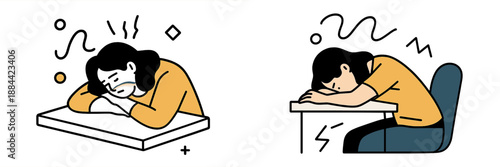 Frustrated person showing signs of stress while working at a desk