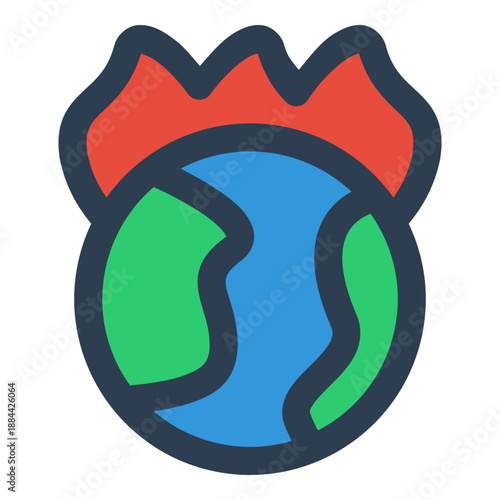 global warming icon