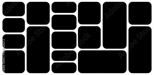 Bento grid background minimal geometric modern frame. Metaball y2k template for ui, web, app shop