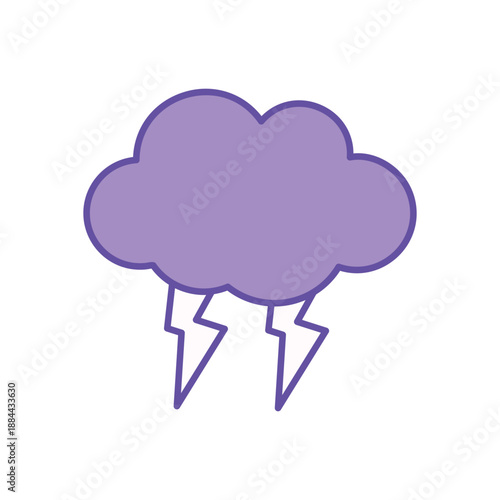 Partly Cloudy icon clean and modern vector illustration
