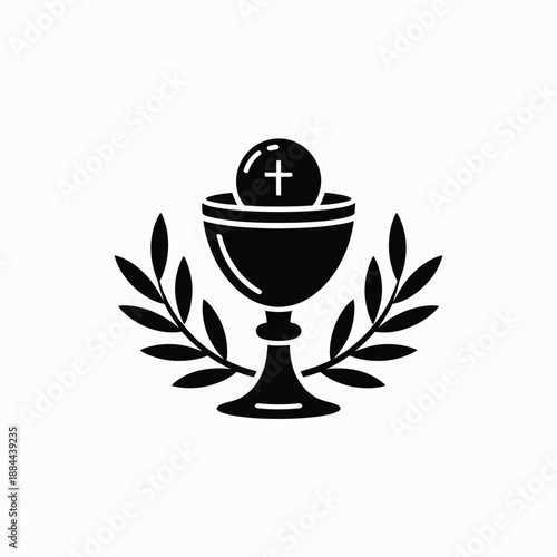 Symbol of faith and sacrifice isolated on white background, Vector, illustration