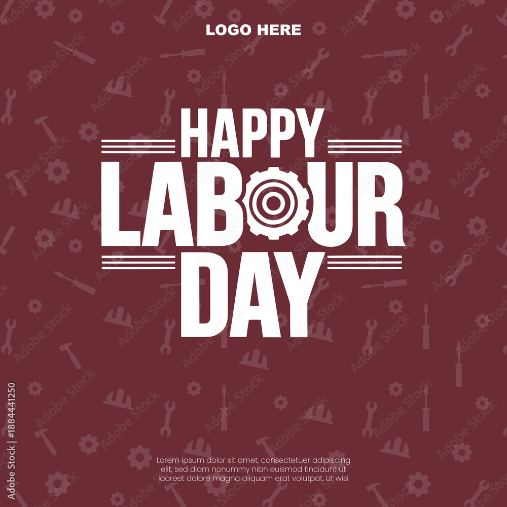 Fototapeta premium Labour Day Post