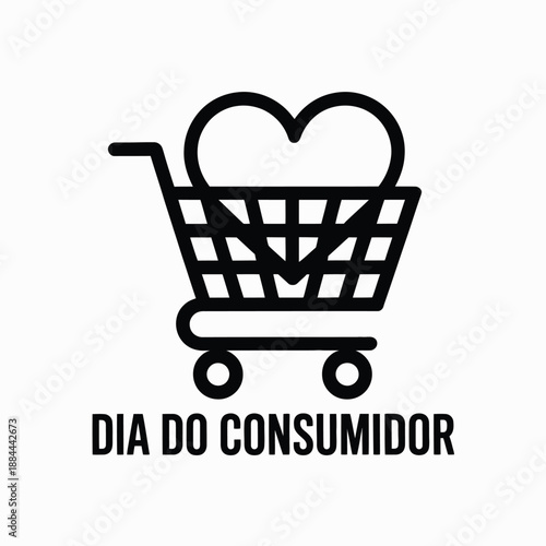 Celebrate consumer day isolated on white background, Vector, illustration