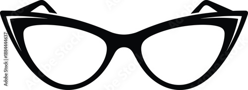 Diverse eyeglasses vector collection featuring bold rectangular frames round wire spectacles aviator styles and vintage cat eye silhouettes isolated on white