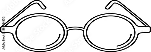 Diverse eyeglasses vector set featuring bold rectangular frames round wire spectacles aviator styles and vintage cat eye silhouettes isolated on white