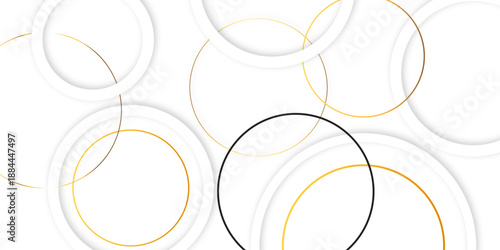 Abstract circle rings background. Modern technology design background for project presentation template.