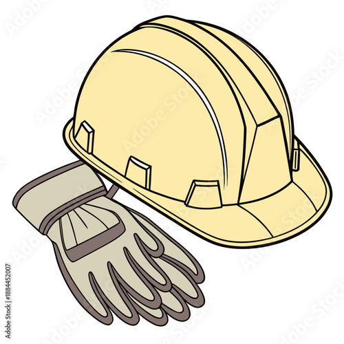 vector illustration of a helmet