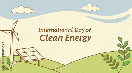 International Day of Clean Energy illustration