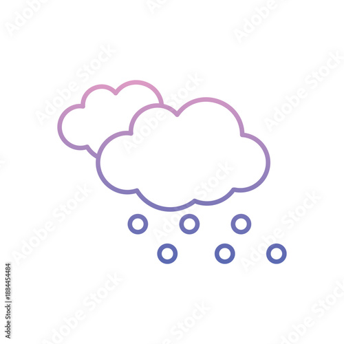 Partly Cloudy icon clean and modern vector illustration