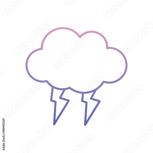 Partly Cloudy icon clean and modern vector illustration