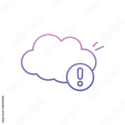 Partly Cloudy icon clean and modern vector illustration