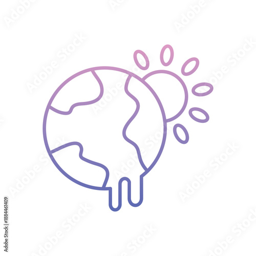 Partly Cloudy icon clean and modern vector illustration
