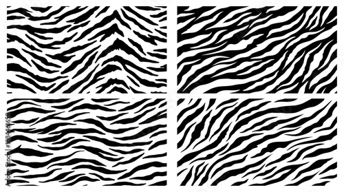 seamless tiger texture, seamless pattern with black and yellow lines