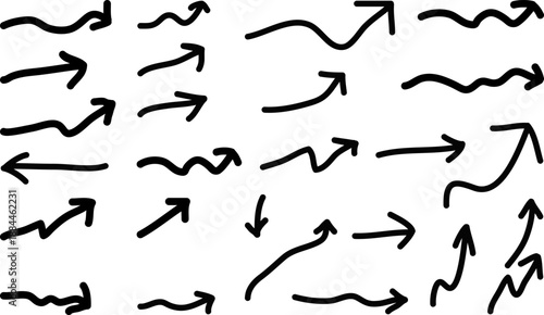 black arrows, Set of vector arrows, arrow indication statistic. Trade infographic. Profit arow Vector illustration