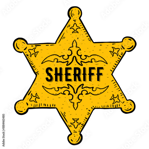 sheriff star badge