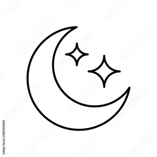 Partly Cloudy icon clean and modern vector illustration