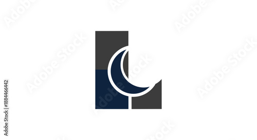 Stylized Letter C Logo Design Element.