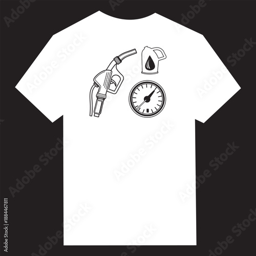Fuel Station t shirt design