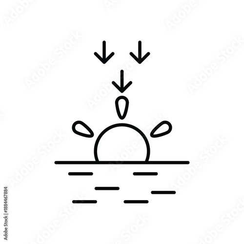 Partly Cloudy icon clean and modern vector illustration