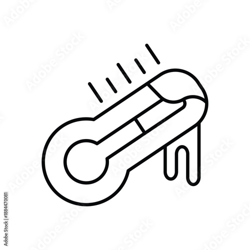 Partly Cloudy icon clean and modern vector illustration