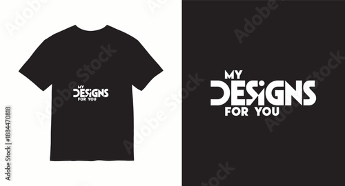 Typography t shirt design concept