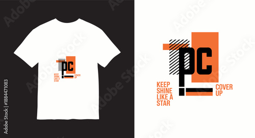 Typography t shirt design concept