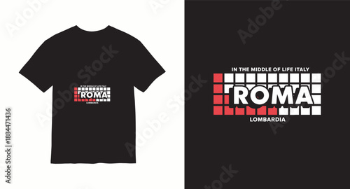 Typography t shirt design concept