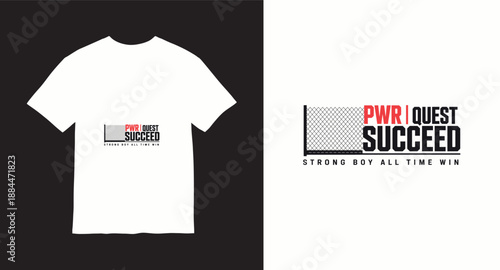 Typography t shirt design concept