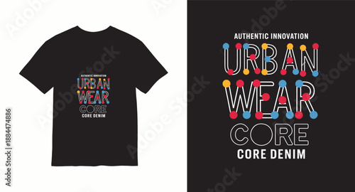 Typography t shirt design concept