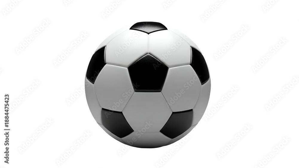 Fototapeta premium Soccer ball on transparent background
