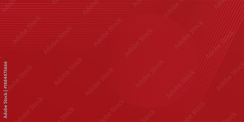 Obraz premium Abstract lines pattern technology on red gradients background simple art modern